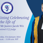 Ceremonial Special Sitting - A Tribute to the late Mr Justice Jacob Wit (retired)